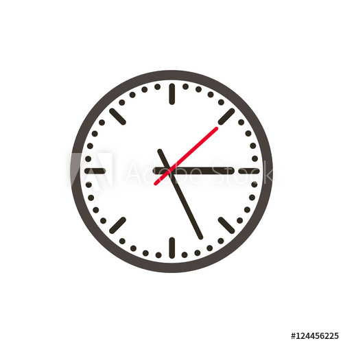 500x500 Wall Watch Icon Vector
