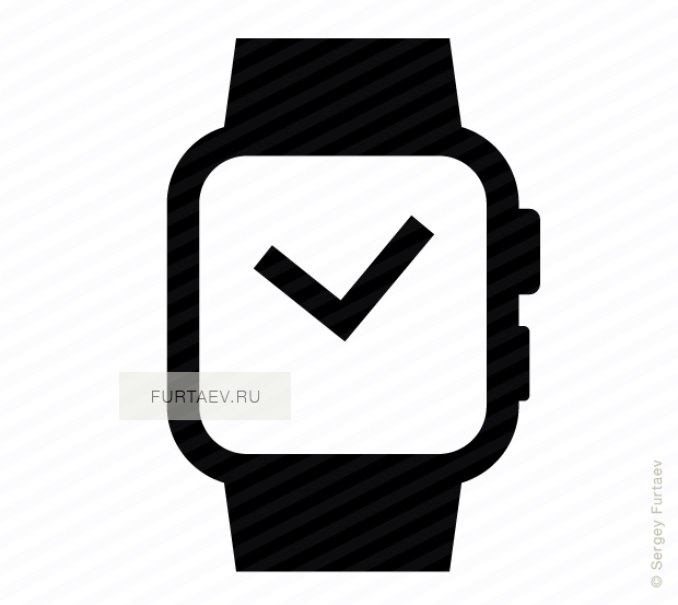 620x553 Watch Vector Icon