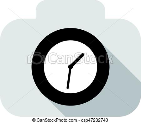 450x394 Clock Flat Fashion Icon Design, Watch Icon, Vector Eps Vector