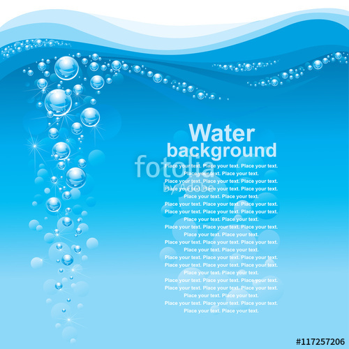 500x500 Water Background. (Vector Illustration) Stock Image And Royalty