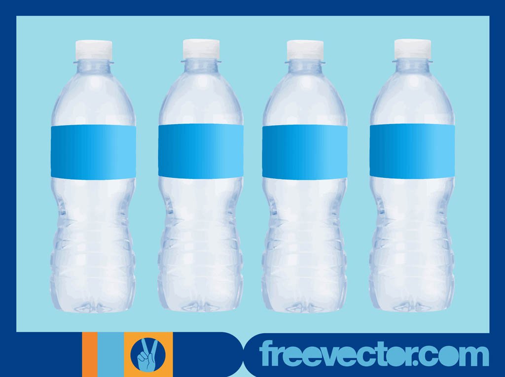1024x765 Water Bottles With Blank Labels Vector Art Amp Graphics
