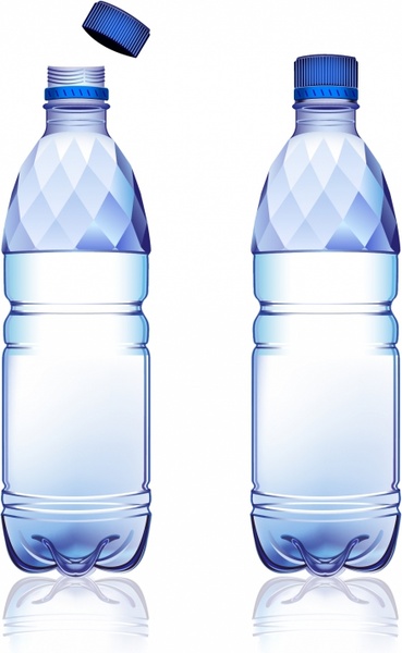 369x600 Water Bottle Free Vector In Adobe Illustrator Ai ( .ai