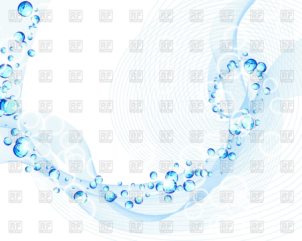 1200x960 Water Ripple Background With Bubbles Vector Image Vector Artwork