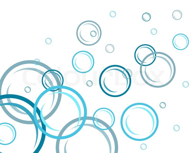 800x640 Abstract Water Vector Background With Bubbles Of Air Stock