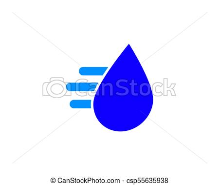 450x379 Fast Water Drop Logo. Is A Symbol Related To Nature That Is Water.