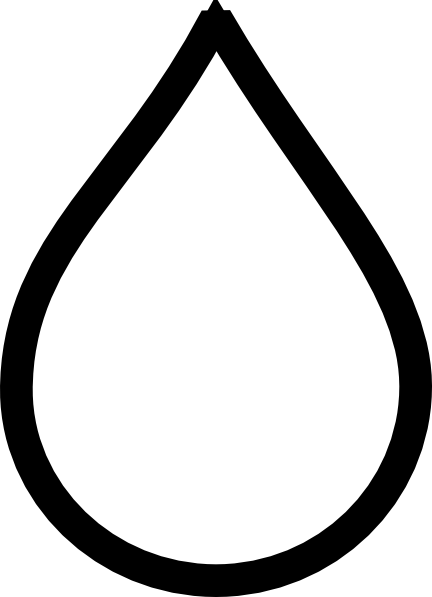 432x597 Water Drop Outline Vector