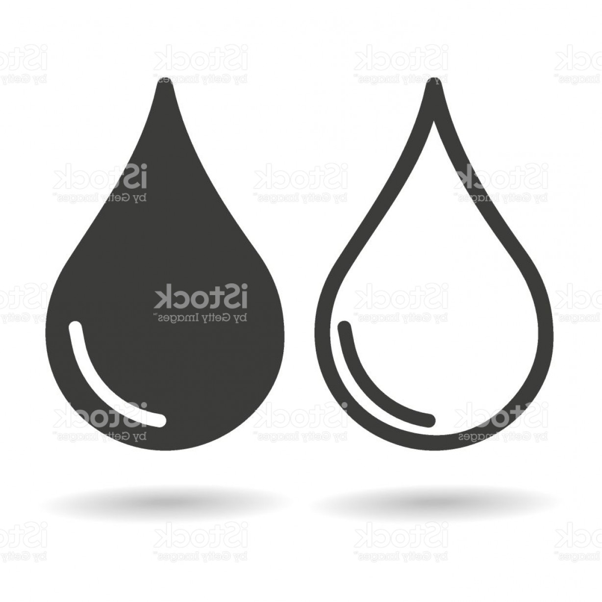 Water Drop Outline Vector at GetDrawings | Free download