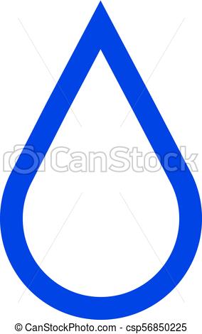 284x470 Water Drop Outline Icon, Vector Illustration, Modern Minimal Flat