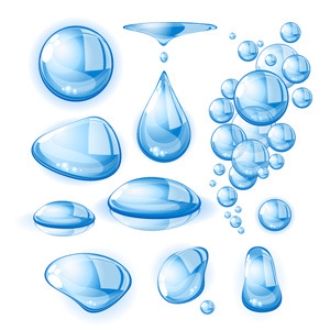 300x300 Water Drop Collection Vector