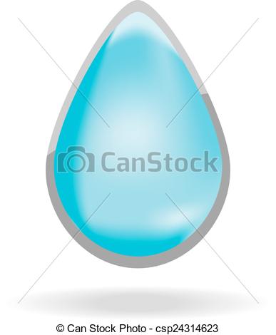 387x470 Water Drop. Vector Illustration In The Form Of Drops Of Water .