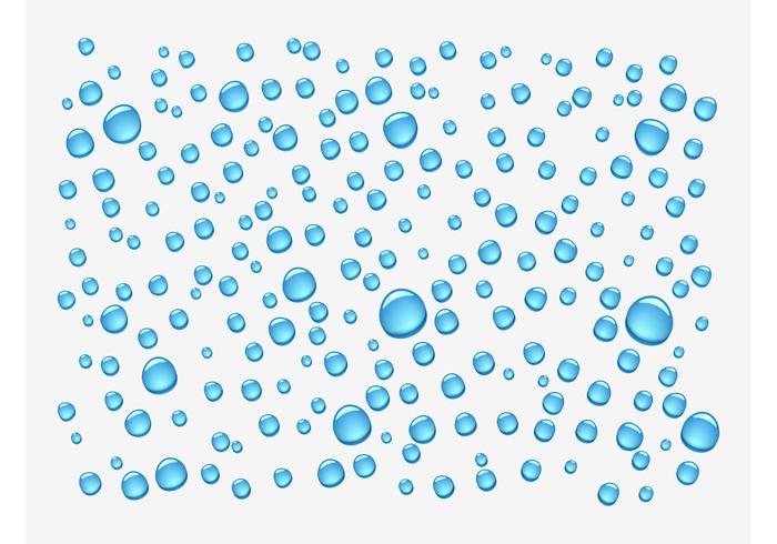 700x490 Shiny Water Drops Vector