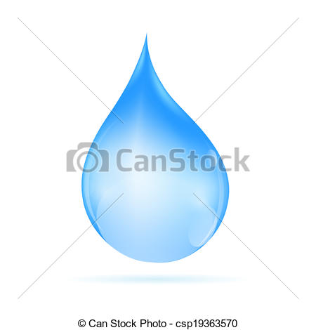 450x470 Water Drop Vector Illustration.