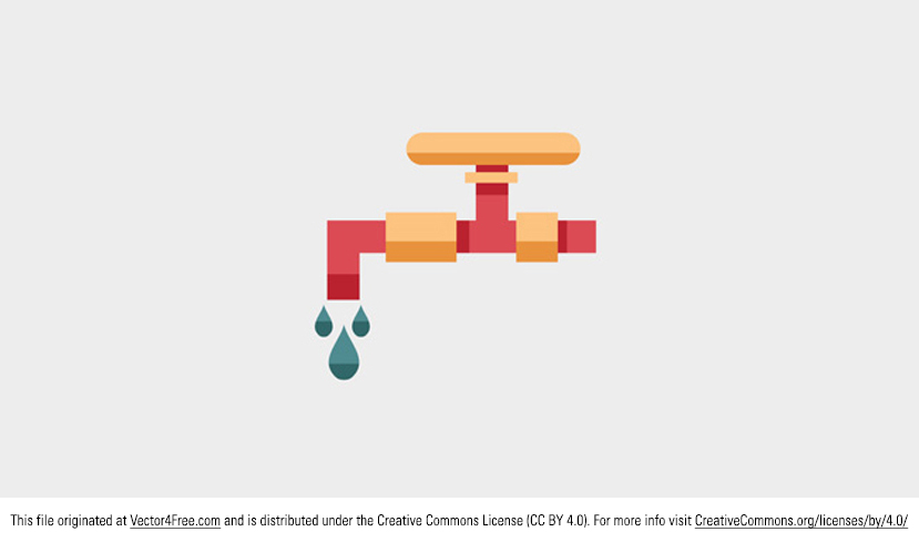 829x489 Free Water Tap Vector