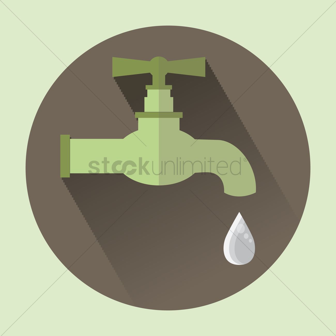 1300x1300 Free Water Faucet Vector Image