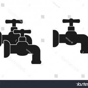 300x300 Faucet With Water Drop Vector Icon Gm Orangiausa