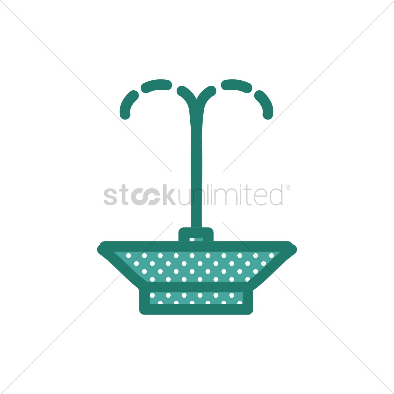 1300x1300 Water Fountain Vector Image