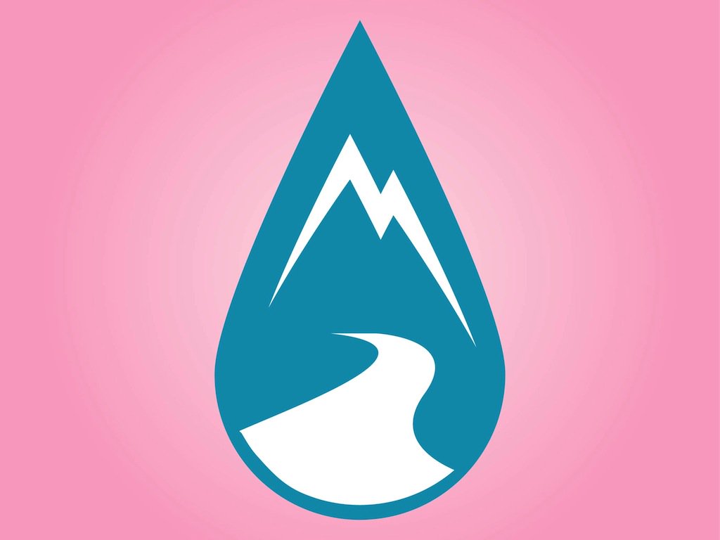1024x768 Mountain Drop Icon Vector Art Amp Graphics