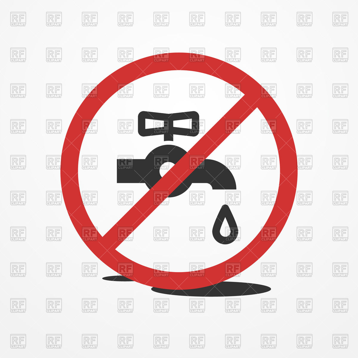 1200x1200 Stop Water Leak Sign