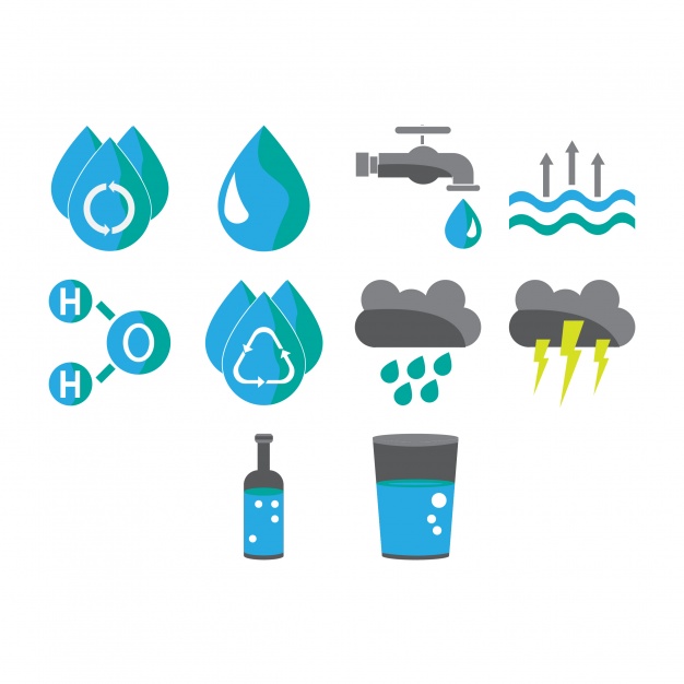 626x626 Water Icons Collection Vector Free Download