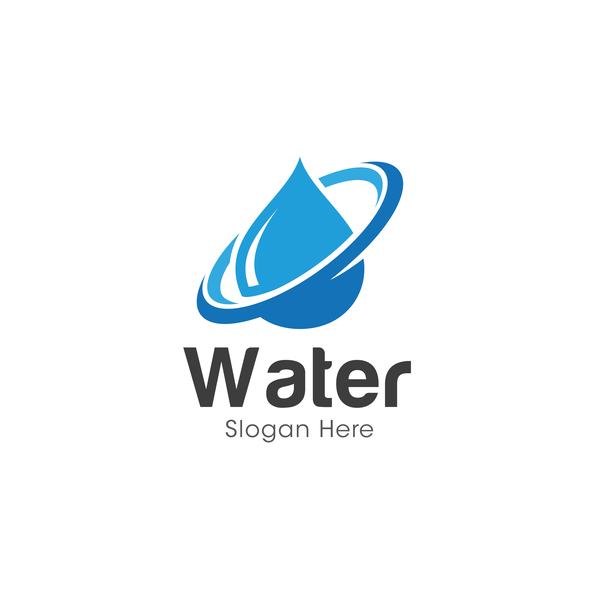600x600 Vector Water Logo Design 02 Free Download