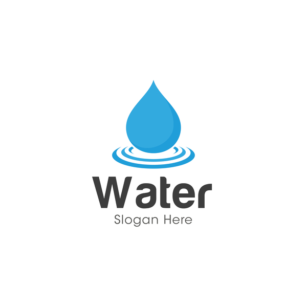 600x600 Vector Water Logo Design 03 Free Download