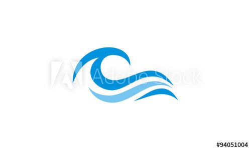 500x300 Ocean Wave Abstract Water Logo