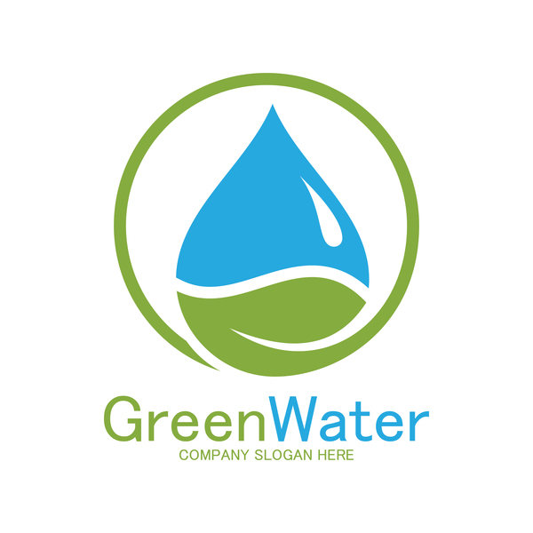 600x600 Green Water Logo Vector Free Download