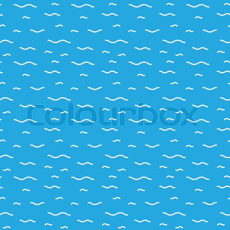 800x800 Seamless Textures Of Cartoon Water Surface. Vector Pattern For