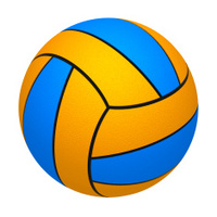 200x200 Water Polo Sport Sign Vector Illustration Stock Vector