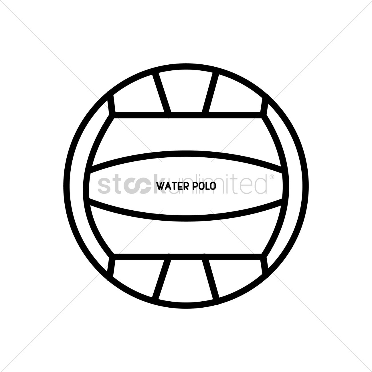 1300x1300 Water Polo Ball Vector Image