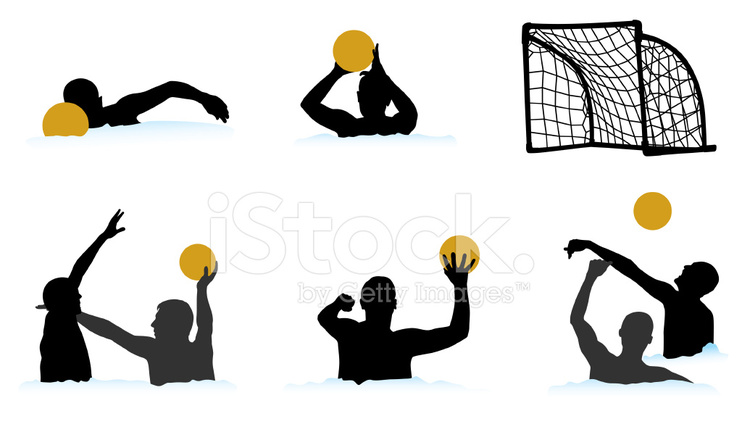 742x440 Vector Water Polo Stock Vector