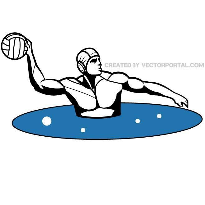660x660 Water Polo Player Graphics Free Vector 123freevectors