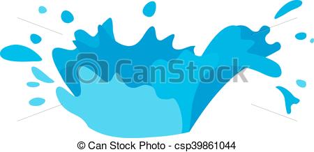 450x218 Water Splashes Vector Set. Water Splashes Collection Vector Set