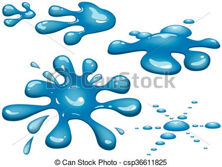 450x338 Set Of Blue Water Splash