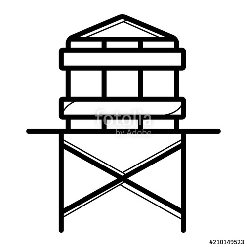500x500 Water Tower Icon Stock Image And Royalty Free Vector Files On