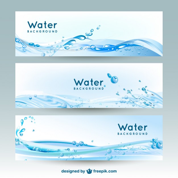 626x626 Water Banner Backgrounds Vector Free Download