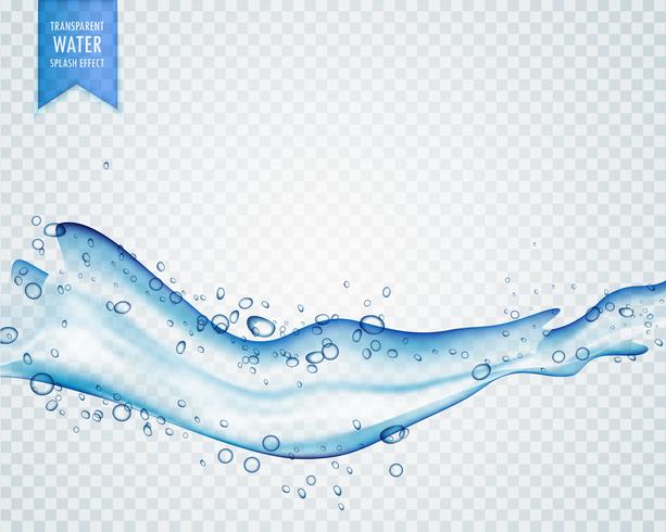 613x490 Blue Water Splash With Bubbles On Transparent Background