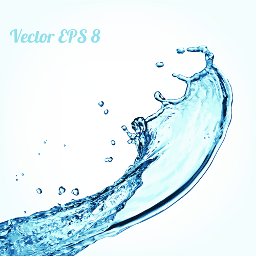 500x500 Splash Blue Water Vector Background 07 Free Download