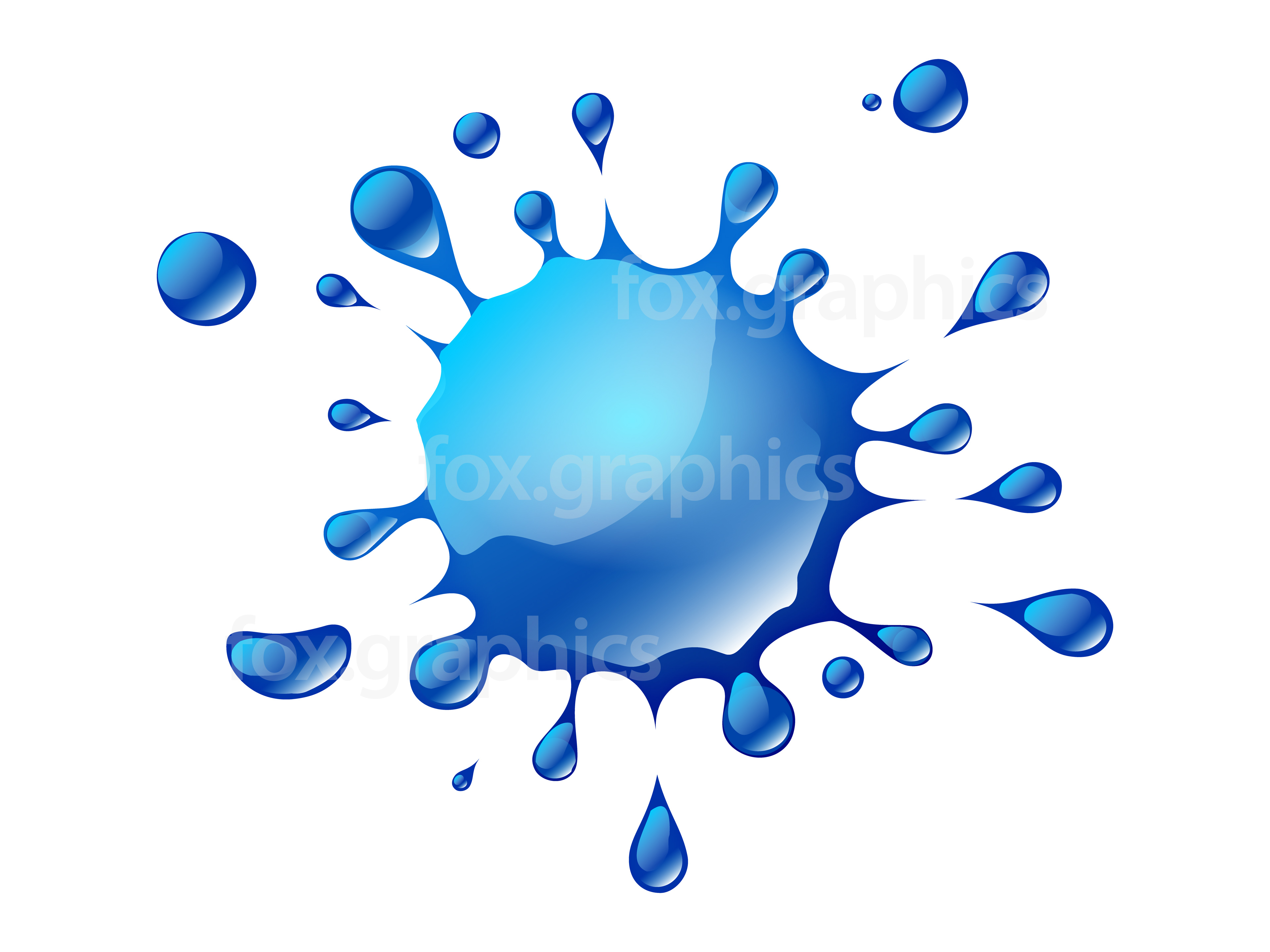 3840x2880 Vector Water Splash