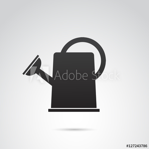 500x500 Watering Can Vector Icon.