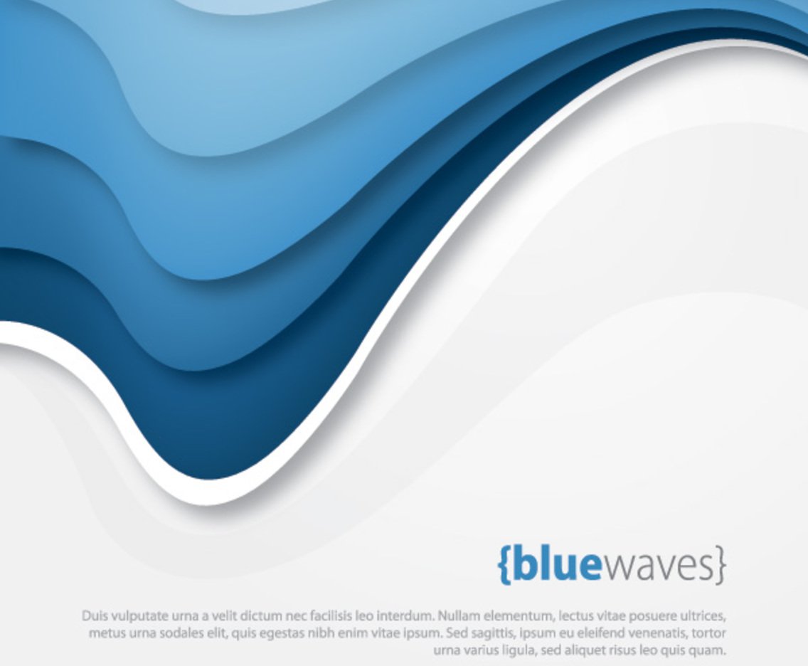 1136x936 Blue Waves Vector Art Amp Graphics