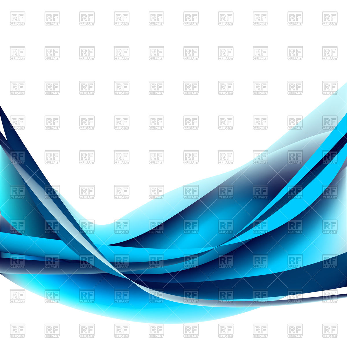 1200x1200 Blue Light Abstract Wave On White Background Vector Image Vector