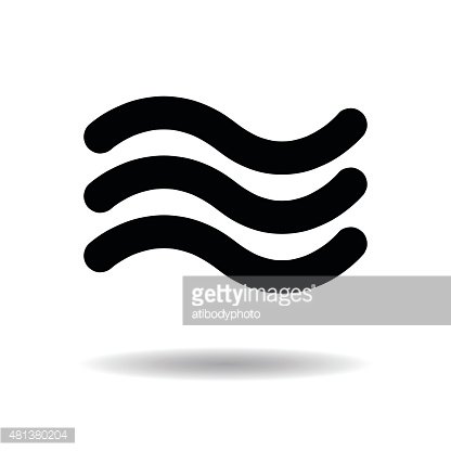 416x416 Sea Waves Icon Vector Illustration Eps10 On White Background