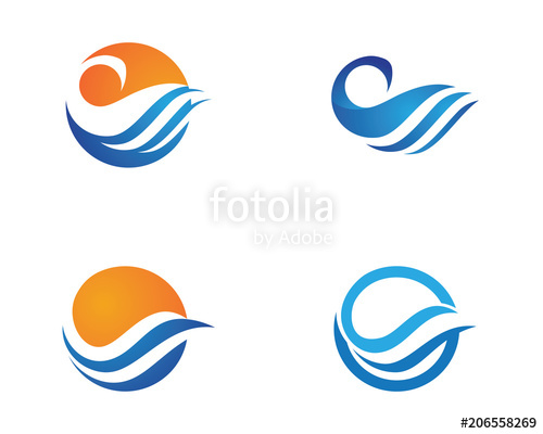 500x400 Water Wave Icon Vector Stock Image And Royalty Free Vector Files