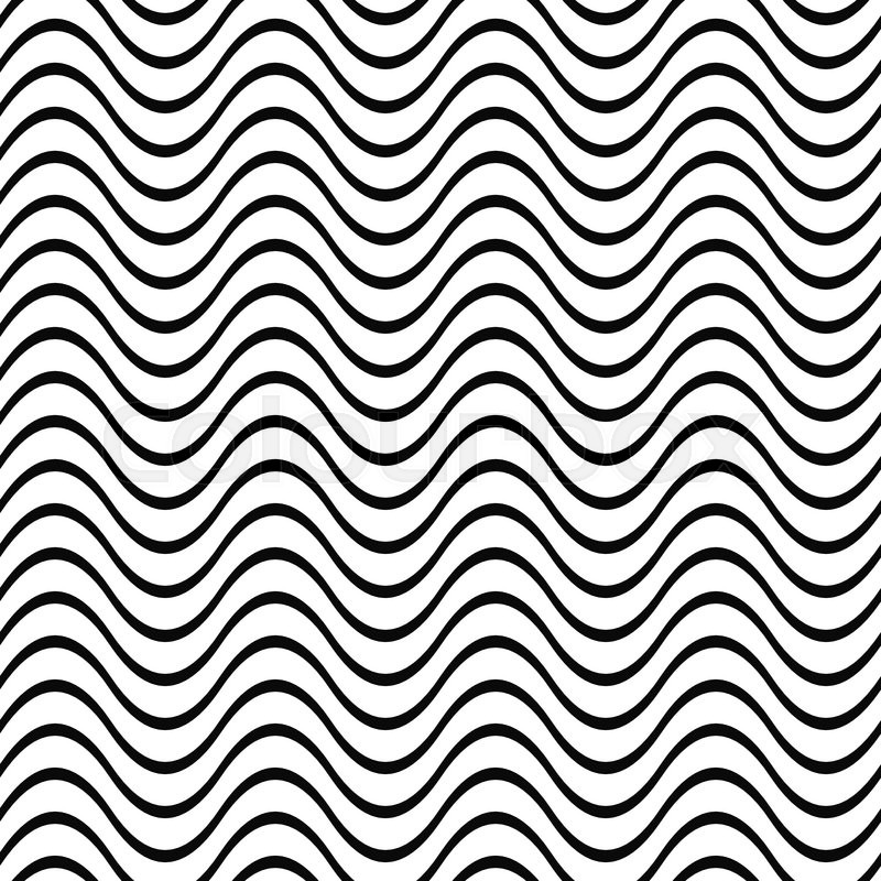 800x800 Repeating Black And White Wave Line Pattern Stock Vector Colourbox