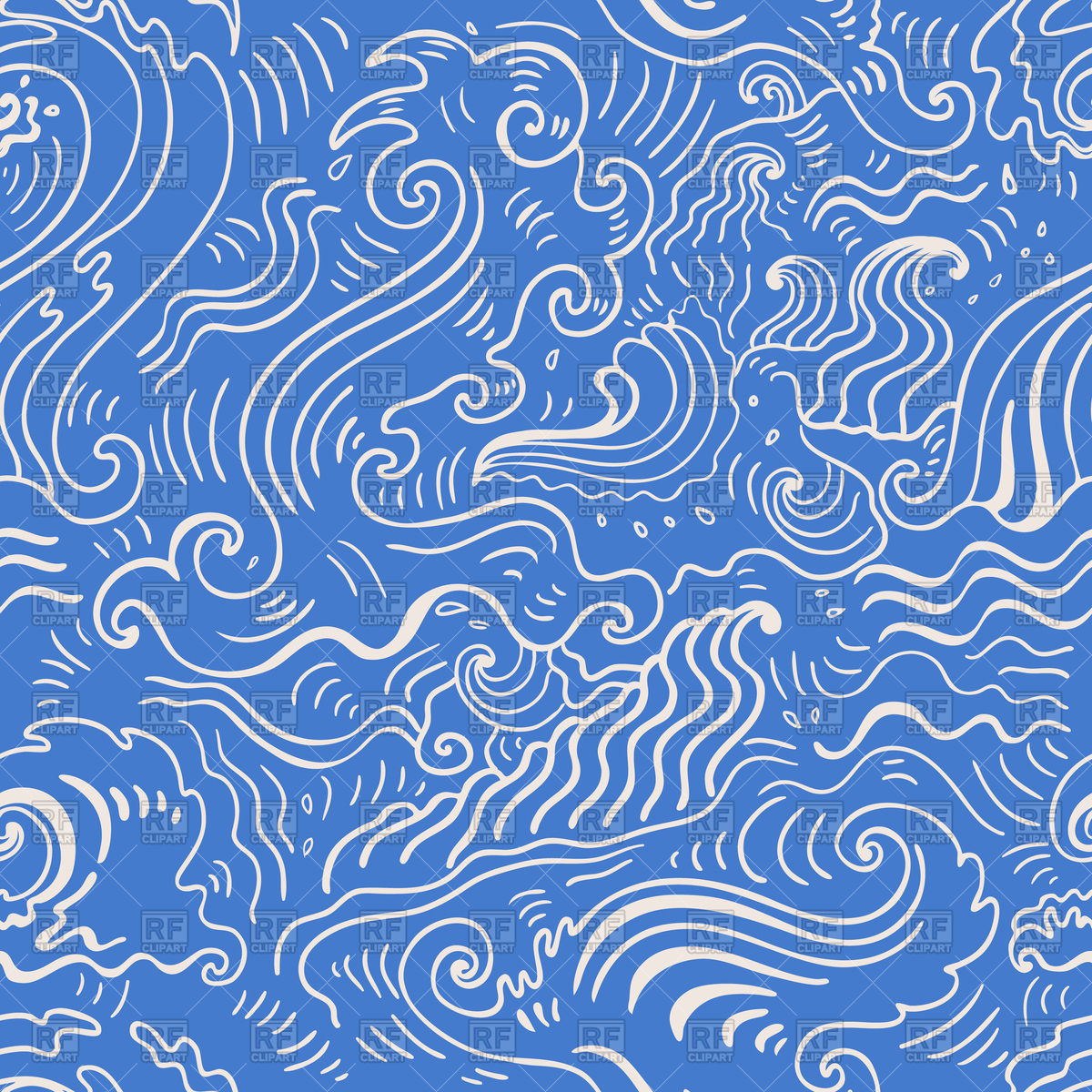 1200x1200 Sea Waves Pattern
