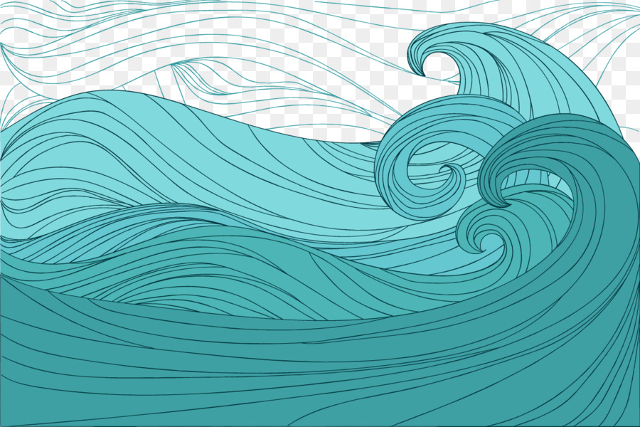 900x600 Download Euclidean Vector Wind Wave Green Vector Waves