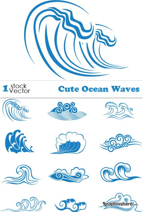 500x743 Wave Clipart Cute