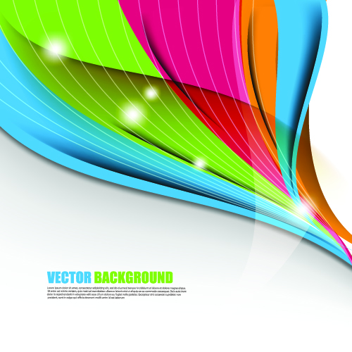 500x500 Color Wave Vector Background Art 03 Free Download
