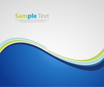 336x280 Blue Wave Vector Card Background